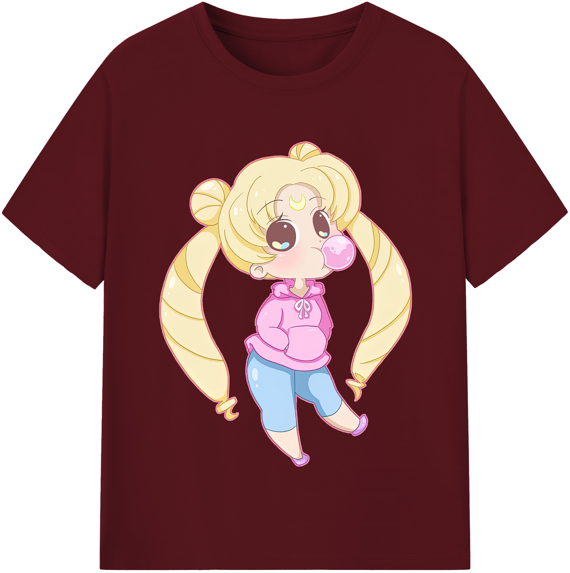 （画像用） 美少女戦士セーラームーン 愛野 美奈子 あいの みなこ Sailor Moon Aino Minako 綿100％半袖Tシャツ（フロントプリント）